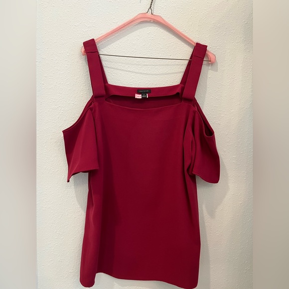 Ann Taylor off shoulder blouse with shoulder straps - Picture 1 of 4
